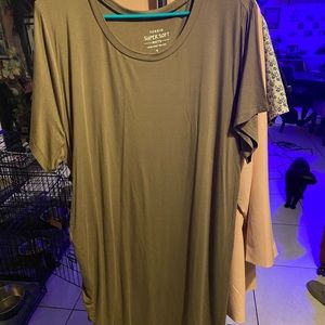 Torrid olive cinched side t shirt